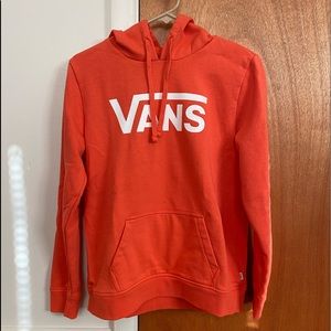 Orange VANS hoodie.